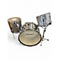 Vintage 1970s Slingerland 3 Piece COW KIT Chrome Drum Kit thumbnail