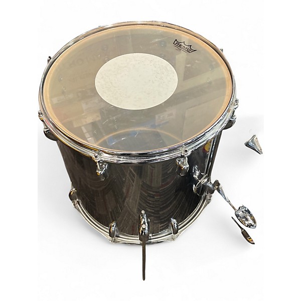 Vintage 1970s Slingerland 3 Piece COW KIT Chrome Drum Kit