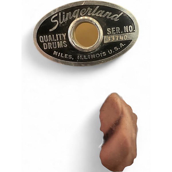 Vintage 1970s Slingerland 3 Piece COW KIT Chrome Drum Kit