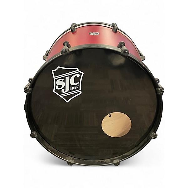Used SJC Drums 4 Piece PATHFINDER FIRECRACKER RED Drum Kit