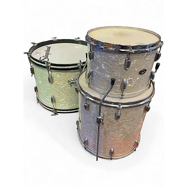 Used Slingerland 3 Piece SHELL PACK PEARL Drum Kit