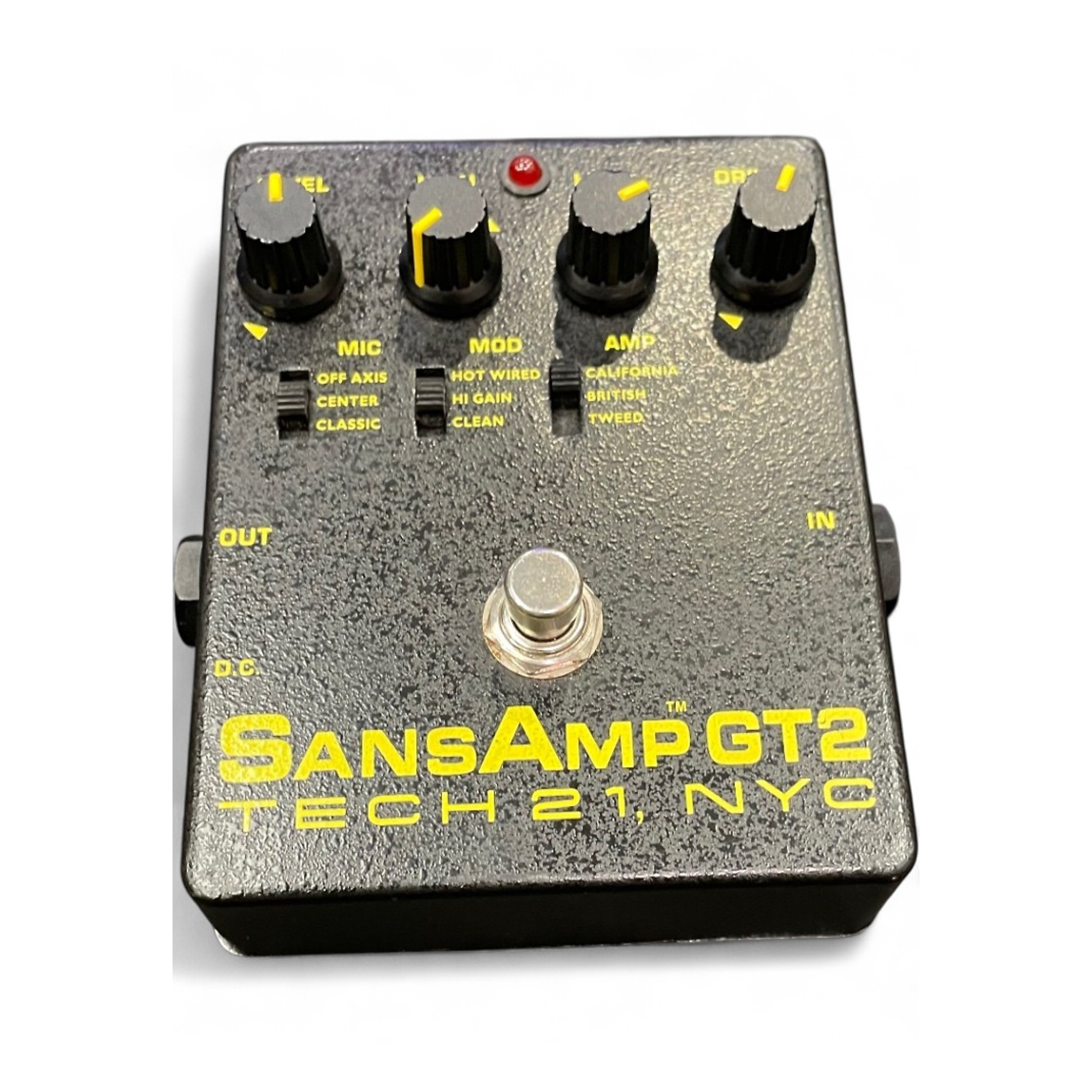Used Tech 21 Sansamp GT2 Tube Amp Emulator Effect Pedal