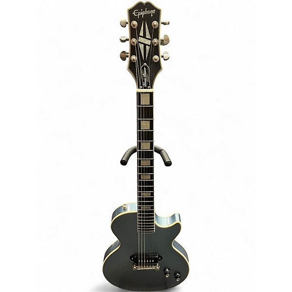 Used Epiphone Jared James Nichols "Blues Power" Les Paul Custom Ice Blue Metallic Solid Body Electric Guitar