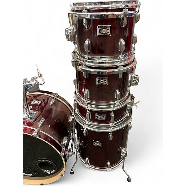 Used Premier 5 Piece CABRIA 5-PIECE RED Drum Kit