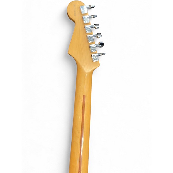 Used 2000s Fender American Standard Stratocaster Chrome Blue Solid Body Electric Guitar