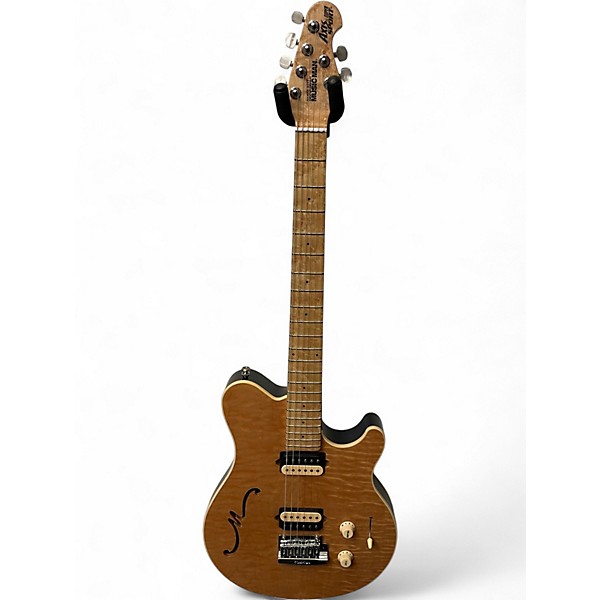 Used Ernie Ball Music Man Axis Super Sport Semi Hollow Natural Hollow Body Electric Guitar