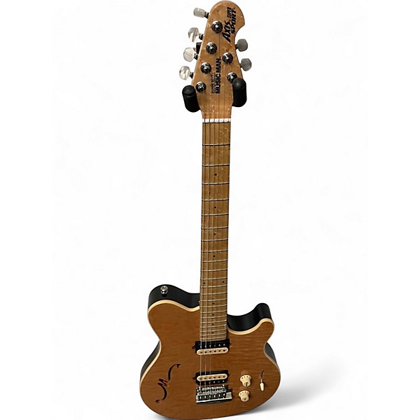 Used Ernie Ball Music Man Axis Super Sport Semi Hollow Natural Hollow Body Electric Guitar