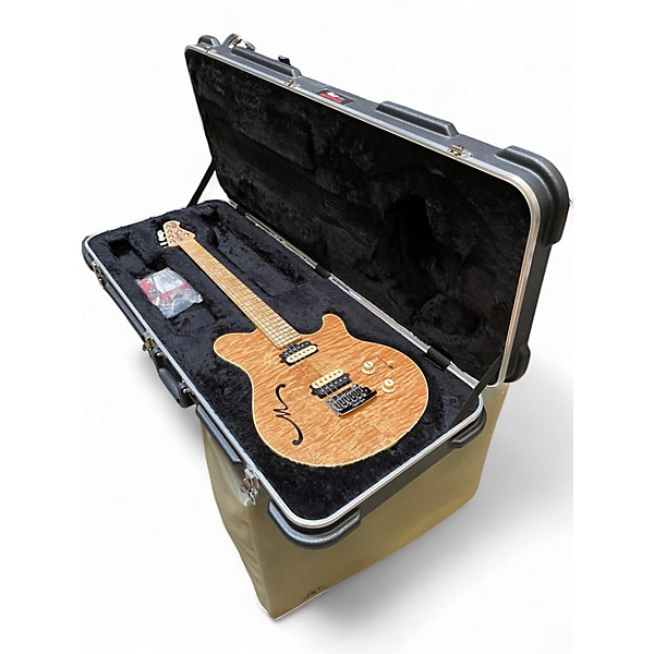 Used Ernie Ball Music Man Axis Super Sport Semi Hollow Natural Hollow Body Electric Guitar