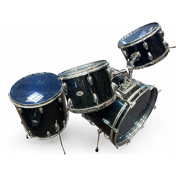Used Slingerland 4 Piece 4 PIECE BLACK Drum Kit