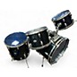 Used Slingerland 4 Piece 4 PIECE BLACK Drum Kit