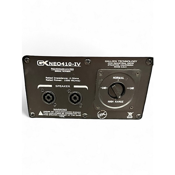 Used Gallien-Krueger Neo 410 IV Bass Cabinet