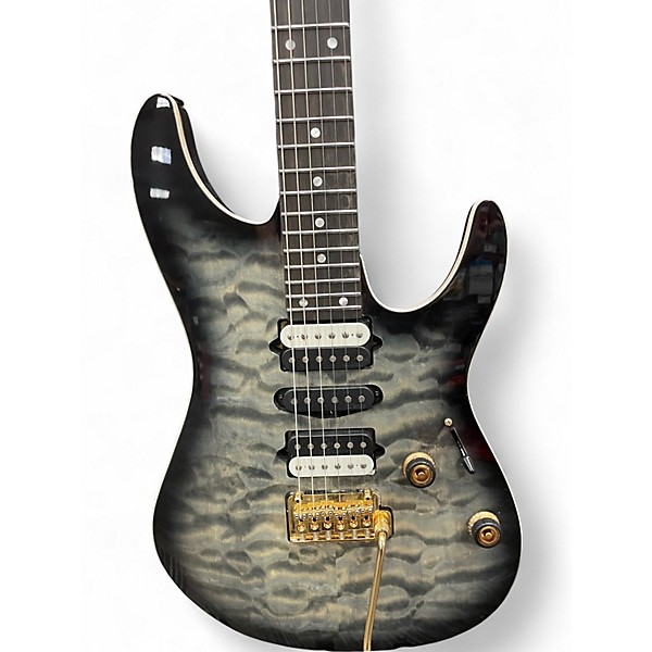 Used Ibanez AZ47P1QM Black Ice Burst Solid Body Electric Guitar