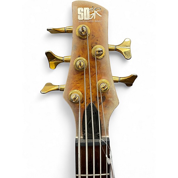 Used Ibanez SR405 5 String MARS GOLD Electric Bass Guitar
