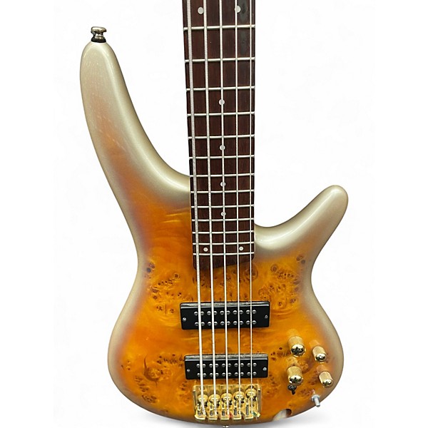 Used Ibanez SR405 5 String MARS GOLD Electric Bass Guitar
