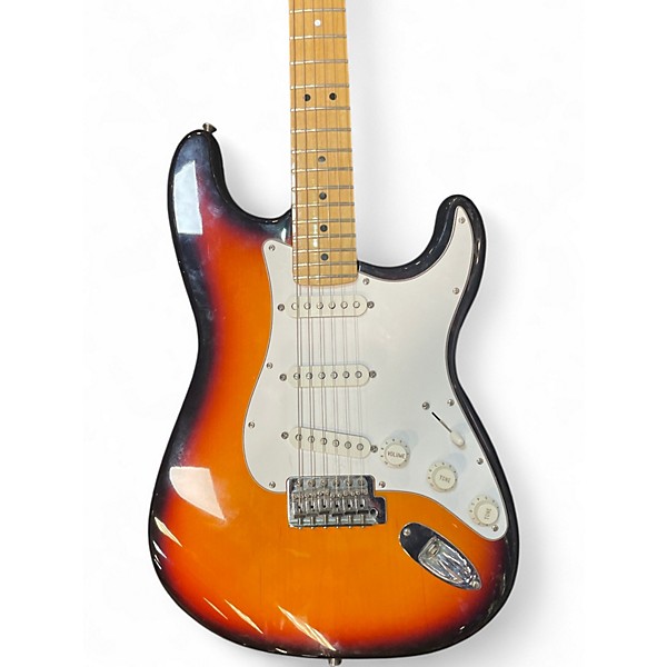 Used Fender Player Stratocaster 3 Color Sunburst Solid Body Electric Guitar