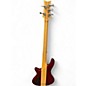 Used Schecter Guitar Research Stiletto Studio 5 String Satin Red Electric Bass Guitar