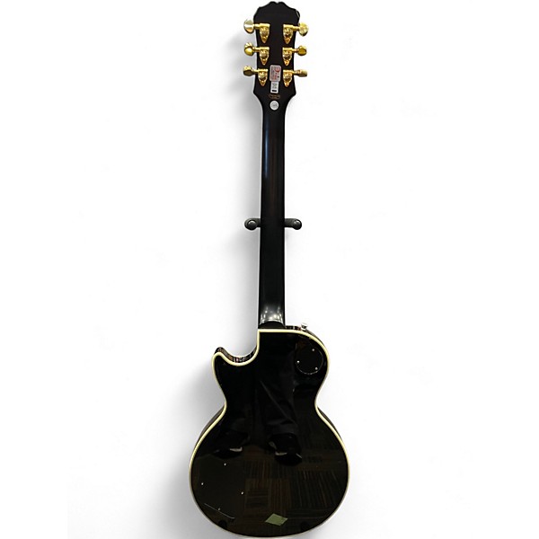 Used Epiphone Prophecy Les Paul Custom Plus Trans Black Solid Body Electric Guitar