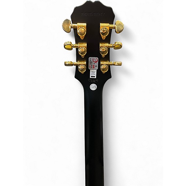 Used Epiphone Prophecy Les Paul Custom Plus Trans Black Solid Body Electric Guitar