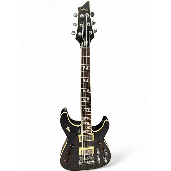 Used Schecter Guitar Research C-1/EA TRANSLUSCENT GRAY Hollow Body Electric Guitar