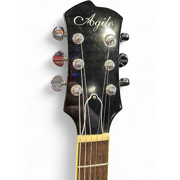 Used Agile AL3200 MCC Trans Green Solid Body Electric Guitar