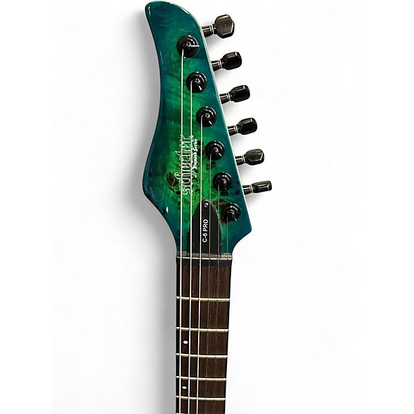 Used Schecter Guitar Research C6 Pro Green Solid Body Electric Guitar