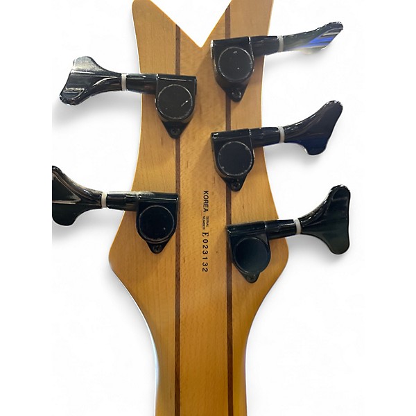 Used Dean Edge 5 String Trans Orange Electric Bass Guitar