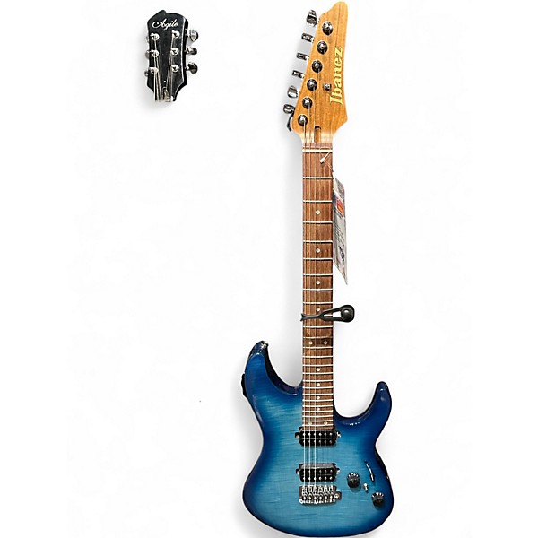 Used Ibanez AZ24S1F Turquise Burst Solid Body Electric Guitar