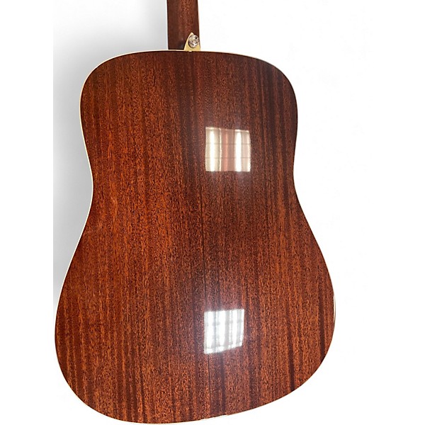 Used Alvarez MD60e Herringbone Natural Acoustic Electric Guitar