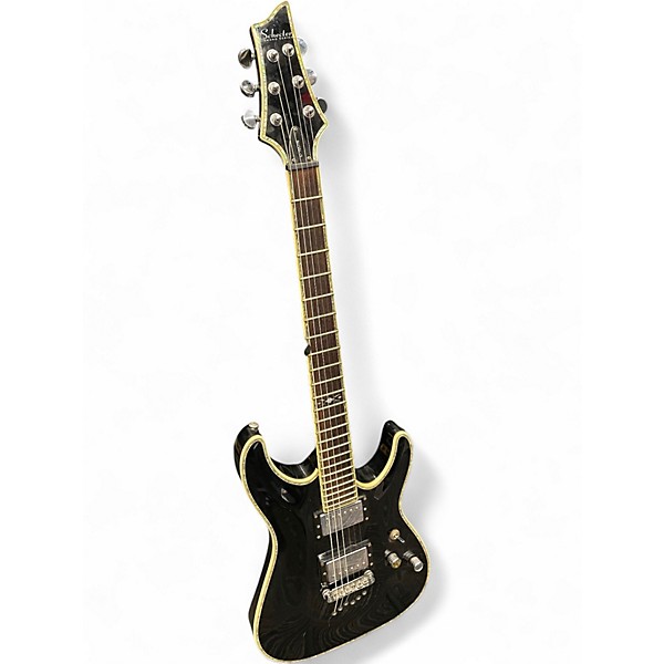 Used Schecter Guitar Research C1 Elite Black Solid Body Electric Guitar