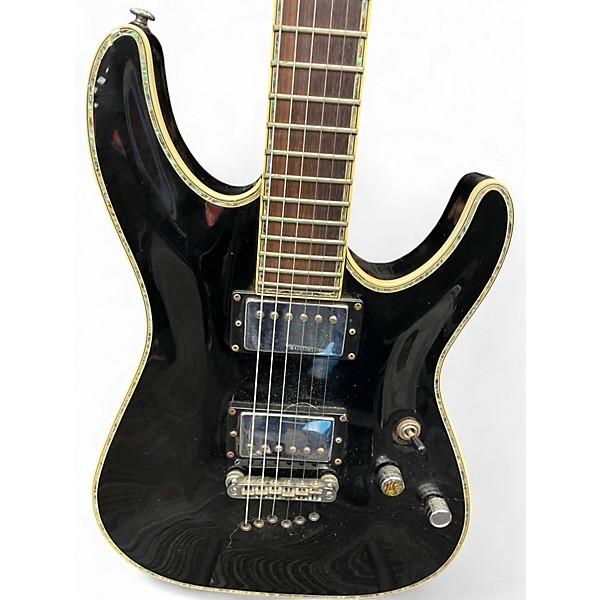 Used Schecter Guitar Research C1 Elite Black Solid Body Electric Guitar