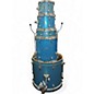 Used Ludwig 5 Piece Element Evolution Blue Sparkle Drum Kit thumbnail