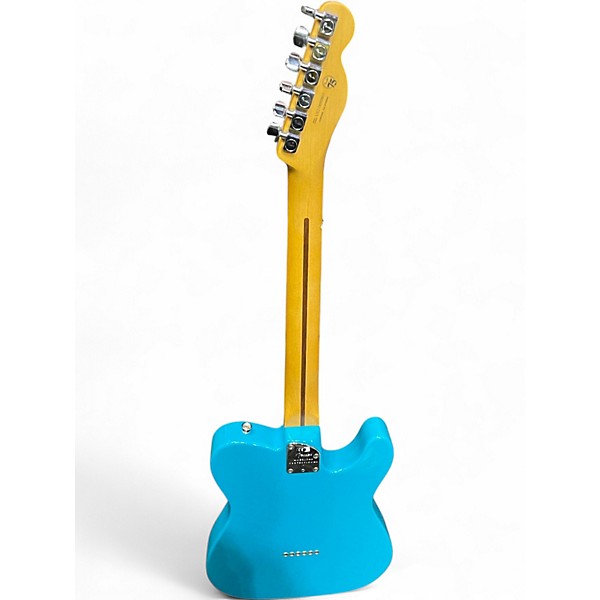 Used Fender American Professional II Telecaster Miami Blue Solid Body Electric Guitar
