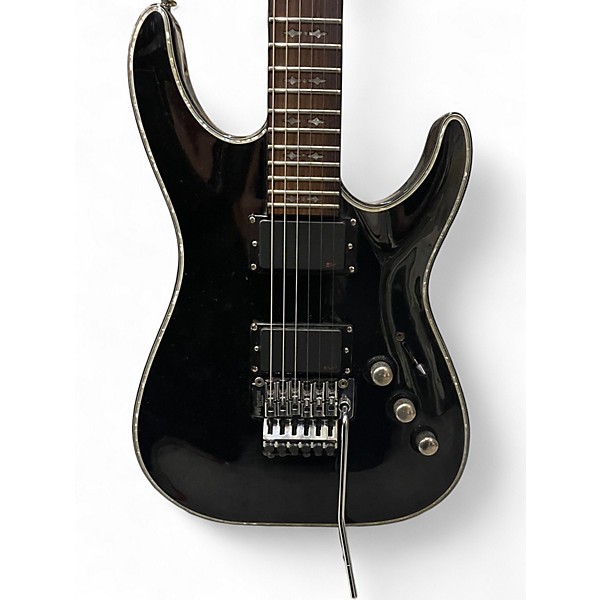 Used Schecter Guitar Research Hellraiser C1 Hybrid Black Solid Body Electric Guitar