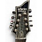 Used Schecter Guitar Research Hellraiser C-8 Hybrid TRANSPARENT BLACK Solid Body Electric Guitar