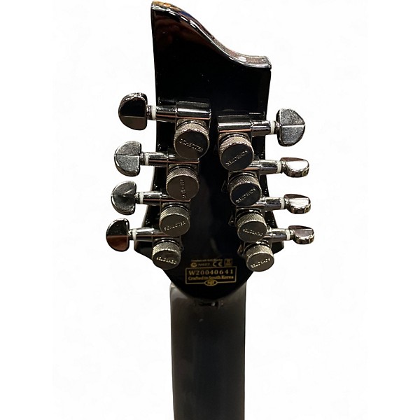 Used Schecter Guitar Research Hellraiser C-8 Hybrid TRANSPARENT BLACK Solid Body Electric Guitar