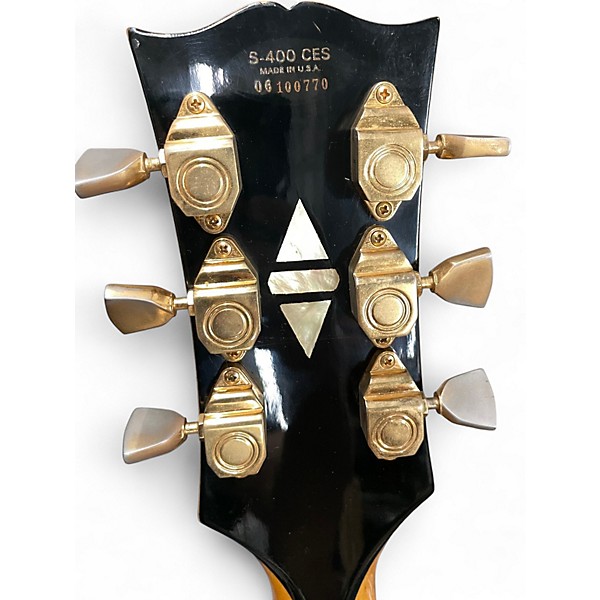 Vintage 1977 Gibson Super 400 Natural Hollow Body Electric Guitar