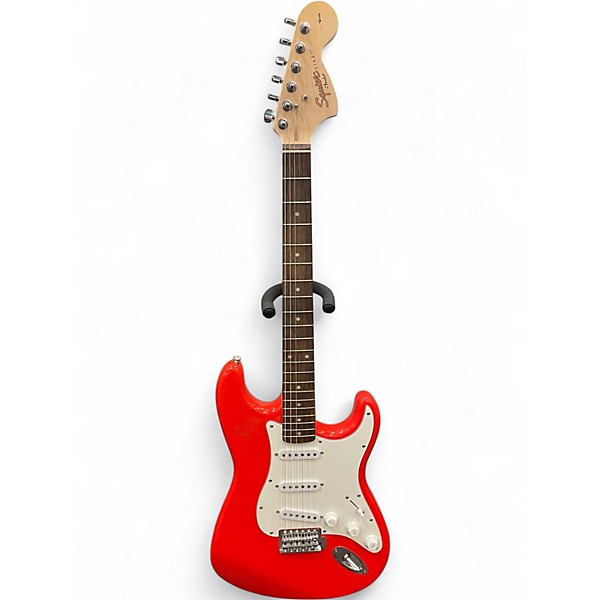 Used Squier Affinity Stratocaster RED Solid Body Electric
