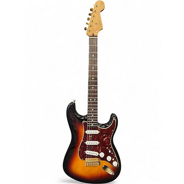 Used Fender Deluxe Player's Stratocaster 3 Color Sunburst Solid Body Electric Guitar