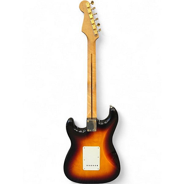 Used Fender Deluxe Player's Stratocaster 3 Color Sunburst Solid Body Electric Guitar