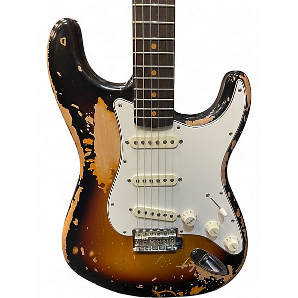 Used Fender MIKE MCCREADY STRAT RW 3 Tone Sunburst Solid Body Electric Guitar