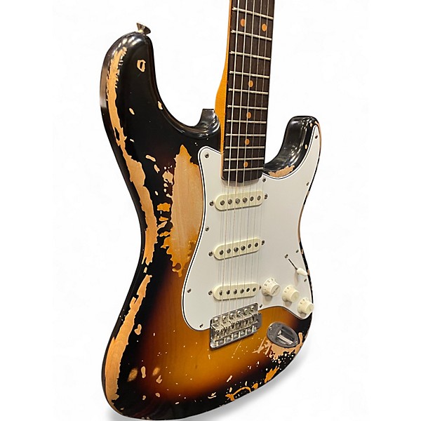 Used Fender MIKE MCCREADY STRAT RW 3 Tone Sunburst Solid Body Electric Guitar
