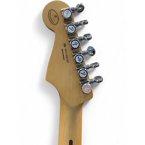 Used Fender Player Stratocaster Black Solid Body Electric Guitar