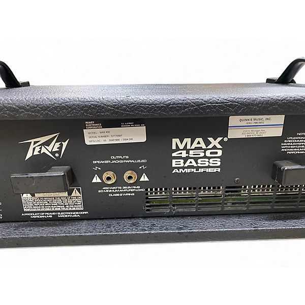 Used Peavey MAX 450 Bass Amp Head