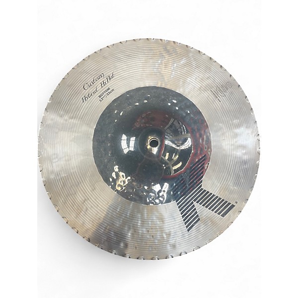 Used Zildjian 13.25in K Custom Hybrid Hi Hat Pair Cymbal