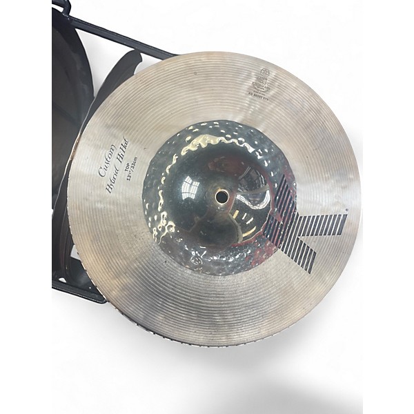 Used Zildjian 13.25in K Custom Hybrid Hi Hat Pair Cymbal