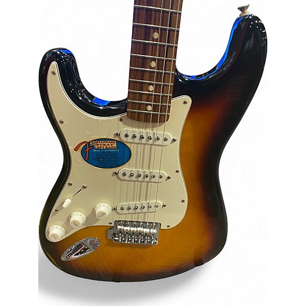 Used Fender STRATOCASTER LEFT HANDED  SUN BURST  Solid Body Electric Guitar