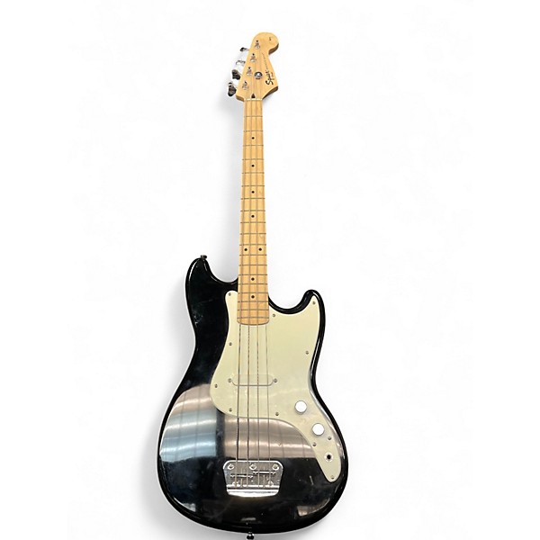 Used Squier Bronco Black Electric Bass Guitar Black | Guitar