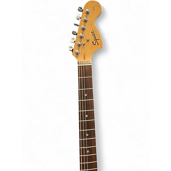 Used Squier Standard Stratocaster Black Solid Body Electric