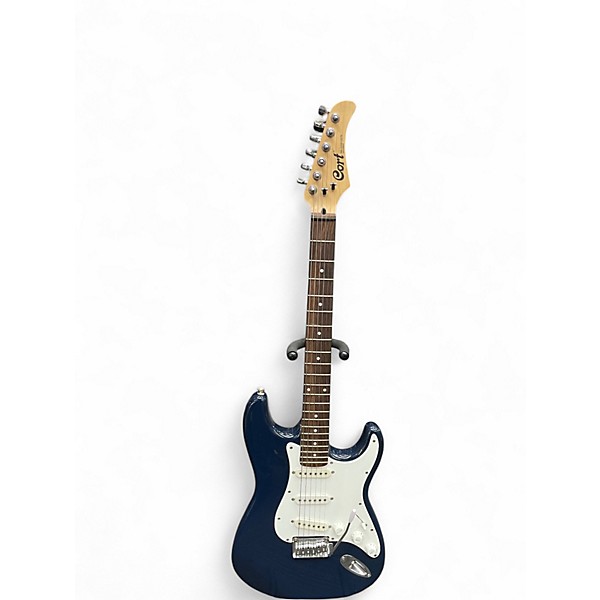 Used Cort Strat Style Navy Solid Body Electric Guitar