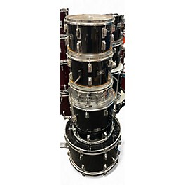 Used Maxwin By Pearl 5 Piece Maple Black Drum Kit